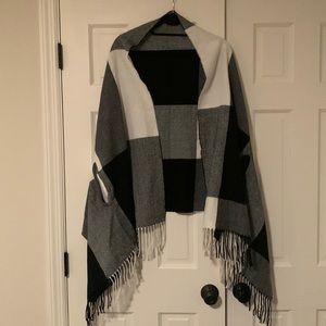 Plaid J. Crew Cape